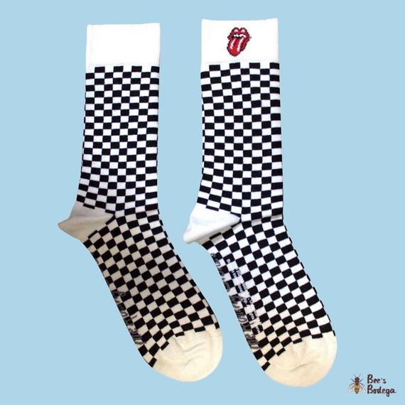 The Rolling Stones: 'Check Pattern Logo’ Socks