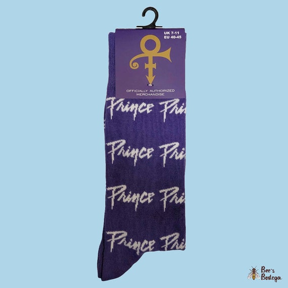 Prince: 'Purple Rain Logo’ Socks