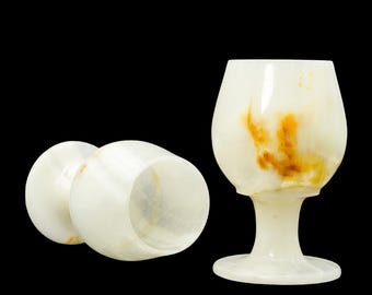 Crystal Onyx Wine Glass stone carved crystal wine glass set Gifts for her Crystal chalice stone Goblet Tumbler glass Mothers day gifts