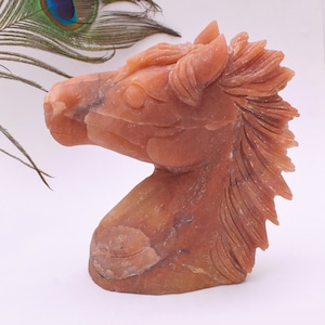 Crystal Horse stone Carved horse Sculpture unpolished Home Decor mother&#39;s day gifts gemstone Horse crystal carved horse statue