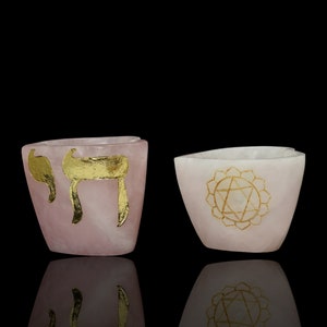 Rose Quartz cup Custom Design chai symbol of life on Heart Shape Cup Gifts For Dad Mugs for Mom ,cups for Mom, mother&#39;s day gifts