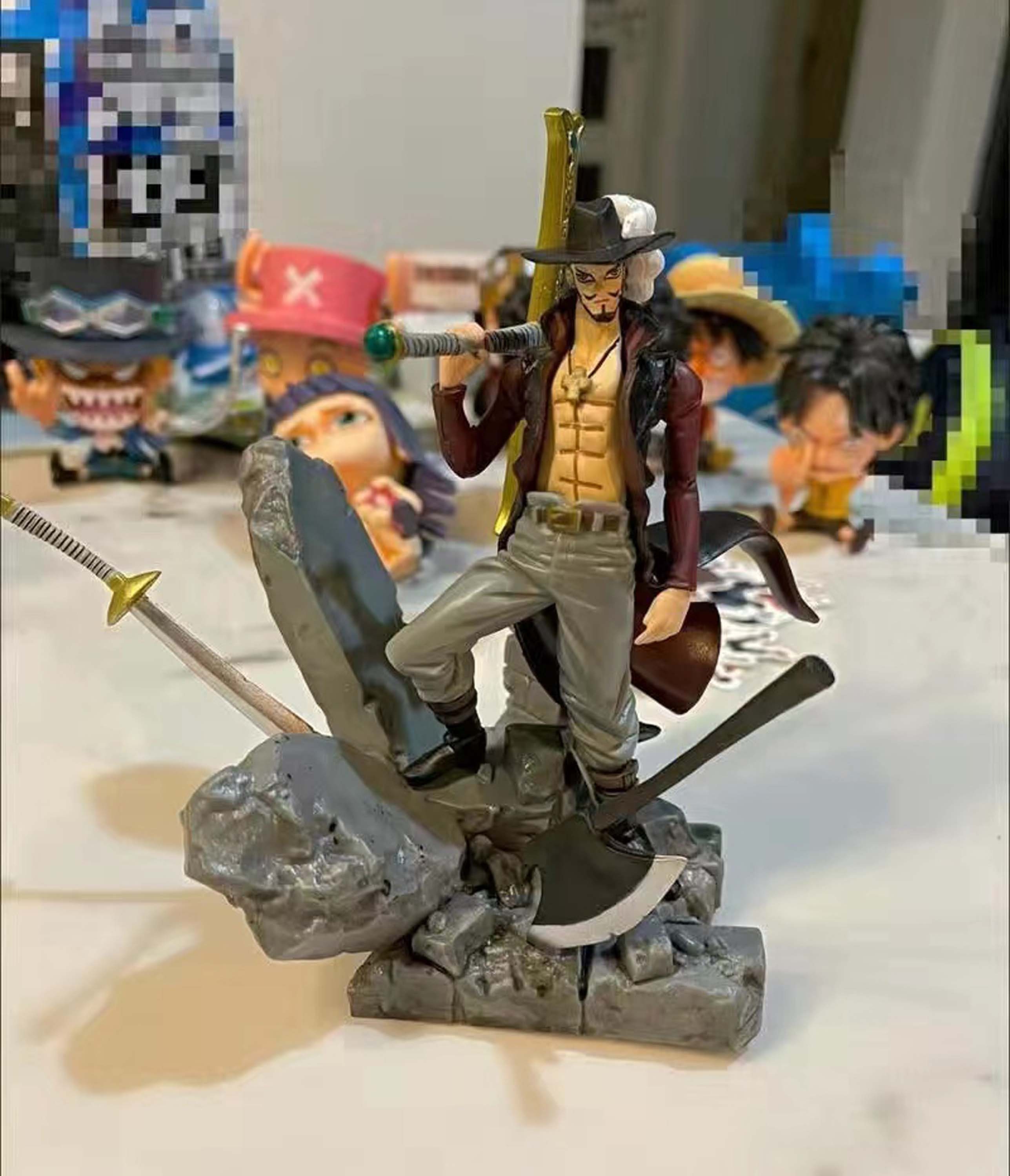 2D Manga Color Style Mihawk One Piece Figure – Lyk Repaint