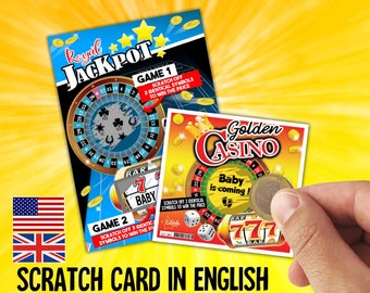 ENGLISH - Scratch card Pregnancy announcement –marriage