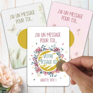 Annonce grossesse originale annonce mariage carte à gratter demande temoin parrain marraine cadeau surprise voyage fleurs