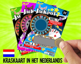 NEDERLANDS - Scratch card Pregnancy announcement –marriage