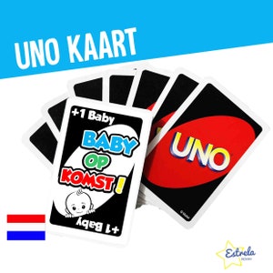 NEDERLANDS - UNO KAART Annuncio di gravidanza carta uno
