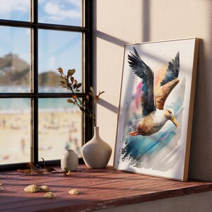 Albatross Printable Art Print Download Poster Wild Life Gift Animals Wall Art Nursery Animal Painting Colorful