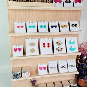 Handmade Earring Display, Earring Organizer, Craft Display