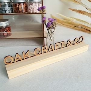 Desk Name Plate | Office Desk Sign | Personalised Desk Plate | Brand name plate