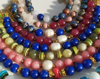 Popular Right Now |Semi Precious Stone Bracelets  | Success | Love |Passion | Abundance|Aesthetic Handmade Beaded Bracelets