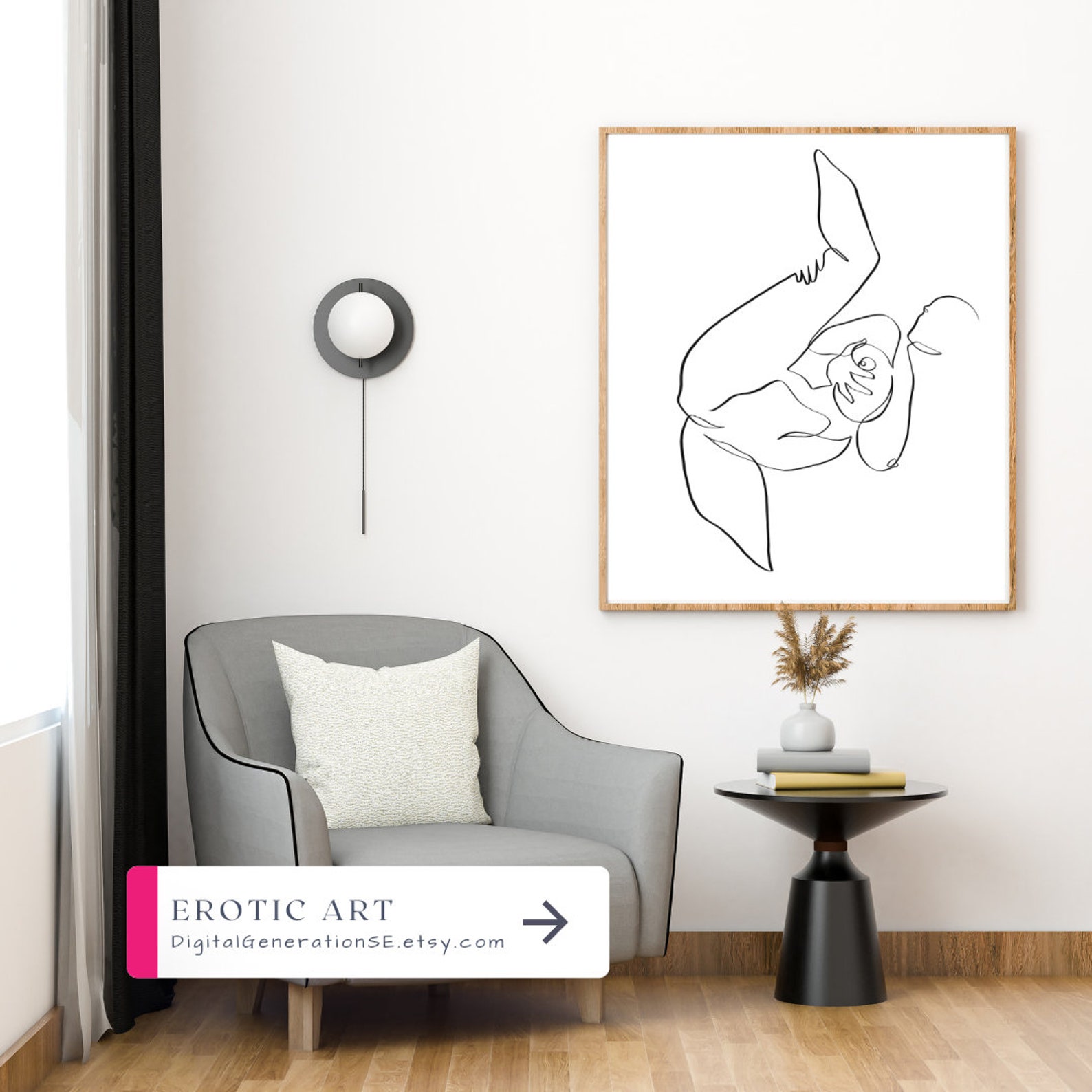 Nude Line Drawing Erotic Line Art Nude Prints Erotic Printable Sex Scene Drawing One Line Art