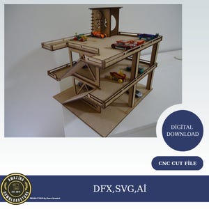 Parkeerplaats garage BESTANDEN lasergesneden vector bestand cdr dxf eps voor lasergesneden of cnc router garage