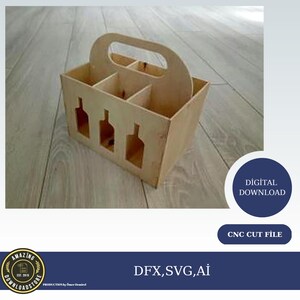 Gepersonaliseerde bierkist bekerhouder cadeau voor vader, houten bierkist, houten bierkist, cadeauset ambachtelijk bier, bekerhouder bier, Valentijnsdagcadeau