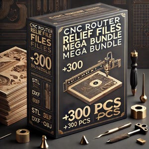 Mega Bundle de archivos de relieve para enrutador CNC, +300 piezas de decoración de pared, archivo STL para enrutador CNC, DXF, DWG, Eps, Stl, SVG, cortador CNC, grabador