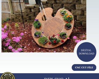 Plant Flower Basket 3 Different Sizes SVG Files For Laser Cutting - Storage Basket With Handle, Carry Crate