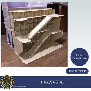 Parkeerplaats garage BESTANDEN lasergesneden vector bestand cdr dxf eps voor lasergesneden of cnc router garage