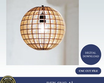 round mdf lamp file Pendant Light Laser Cut | Pendant Light SVG Design  Laser Cut Files  CNC Files lamp cnc laser cutting file svg laser cut