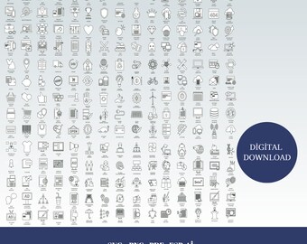 Icon Bundle Pack Over 500 Icons Icon Vector Pack Vector Icons Ai, EPS ...