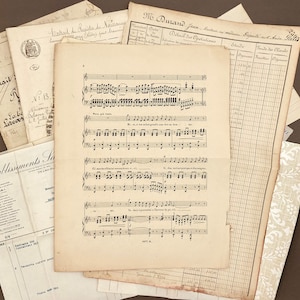 May include: A vintage sheet music page with musical notes and lyrics in French. The title of the song is "M. Durand" and the lyrics include "Si marcher ainsi vous convenoit" and "Si, dans un indiff&eacute;rent langage".