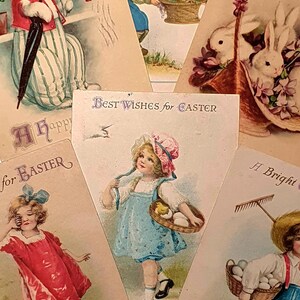 Ellen Clapsaddle Easter postcards without autograph. Pack of 6 original postcards. Edition: Wolf Artist. image 1