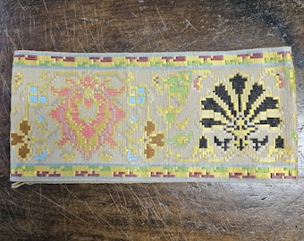 19th Century French Silk Lace Band – Vintage Handwoven Trim