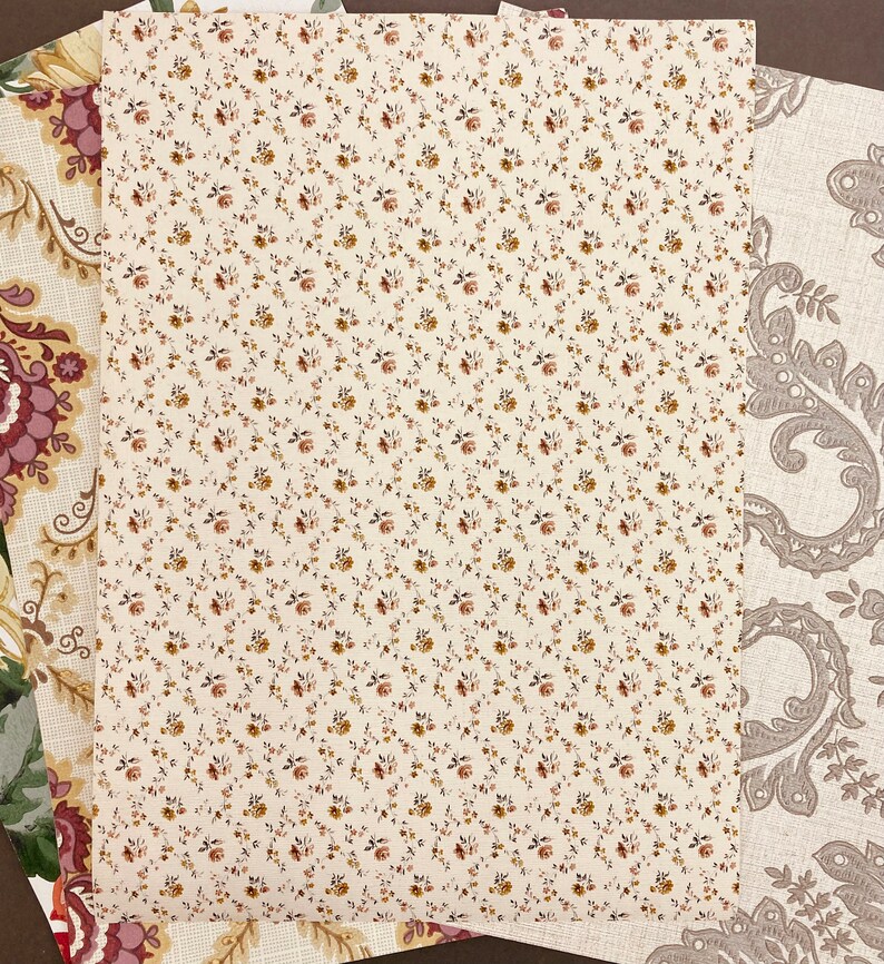 Retro Wallpaper Sheets Pack for Paper Crafts. 4 Victorian Etsy