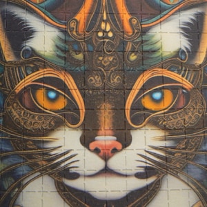 Dream cat blotter art / 196 hits / 12cm x 12cm / 9mm each square