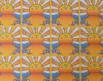 California sunshine blotter art / 500 blotters / 22.5cm x 18cm / 9mm each square