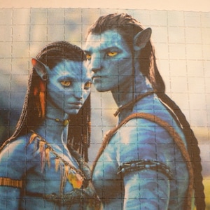 Avatar blotter art / 238 hits / 15cm x 12.5cm / 9mm each square