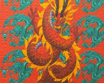 Papel secante Dragonism / 300 cuadrados / 16cm x 12 cm / 8mm cada cuadrado / planche signée