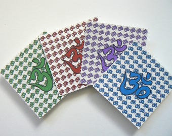 Om blotter art / 100 buvards / 9cm x 9cm / 9mm chaque carré
