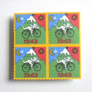 Hofmann 1943 Blotter Art / 100 buvards / 9 cm x 9 cm / 9 mm chaque carré