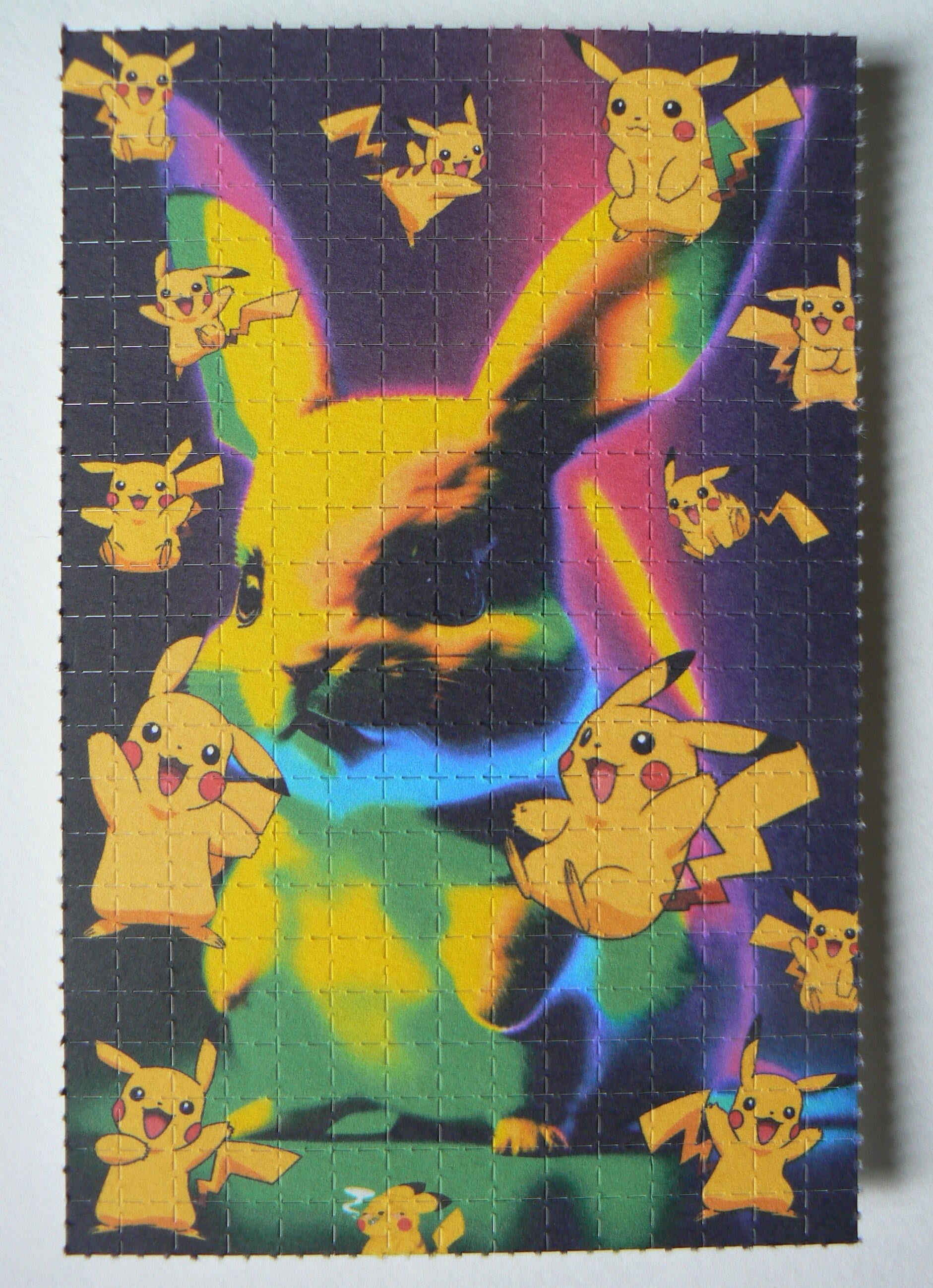 Pikachu Blotter Art / 345 Hits / 18.4cm X 12cm / 8mm Each