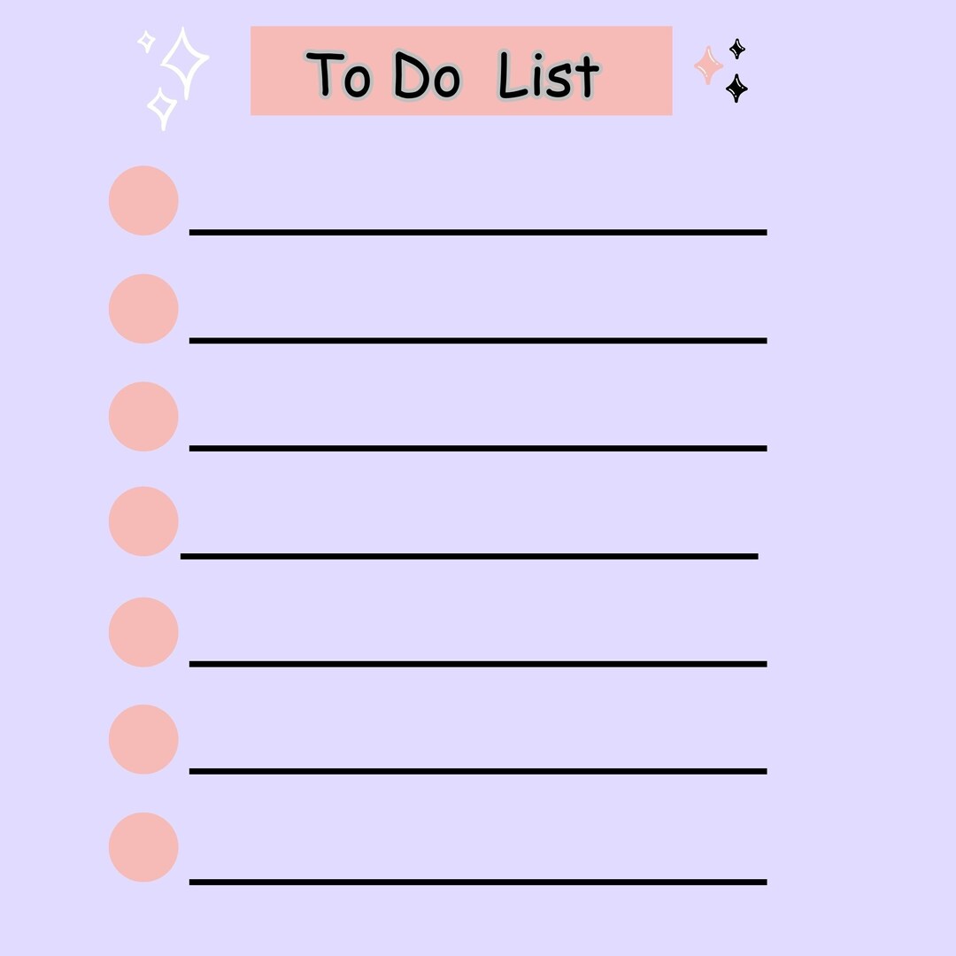 Printable to do list printable task list printed personal pdf etsy
