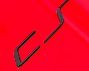 VW Golf GTI Clubsport rear emblem, logo, lettering "Cs" in black and grey