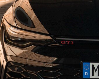 VW Golf 8 GTI Facelift (from 09.2024) Radiator Grille Emblem, Logo. VW Genuine Part.