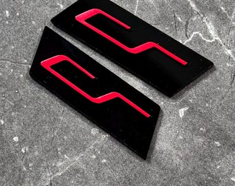 Golf 8 GTI Clubsport B-pillar emblem, logo set (left/right)