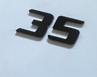 VW Golf Edition 35 Rear Emblem, Logo in Piano Black