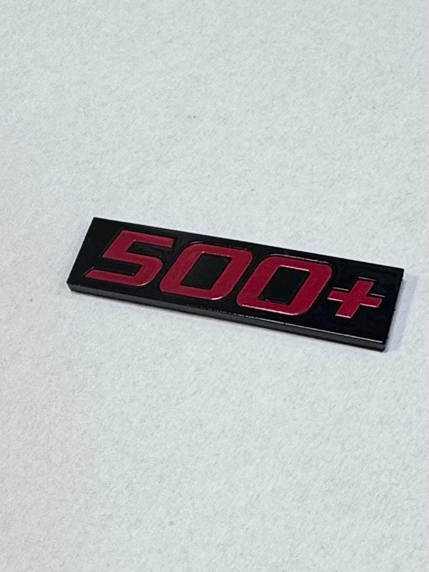 500 Lettering 500+ Lettering, Logo, Emblem Two-tone Tornado Red / Piano Black - Etsy
