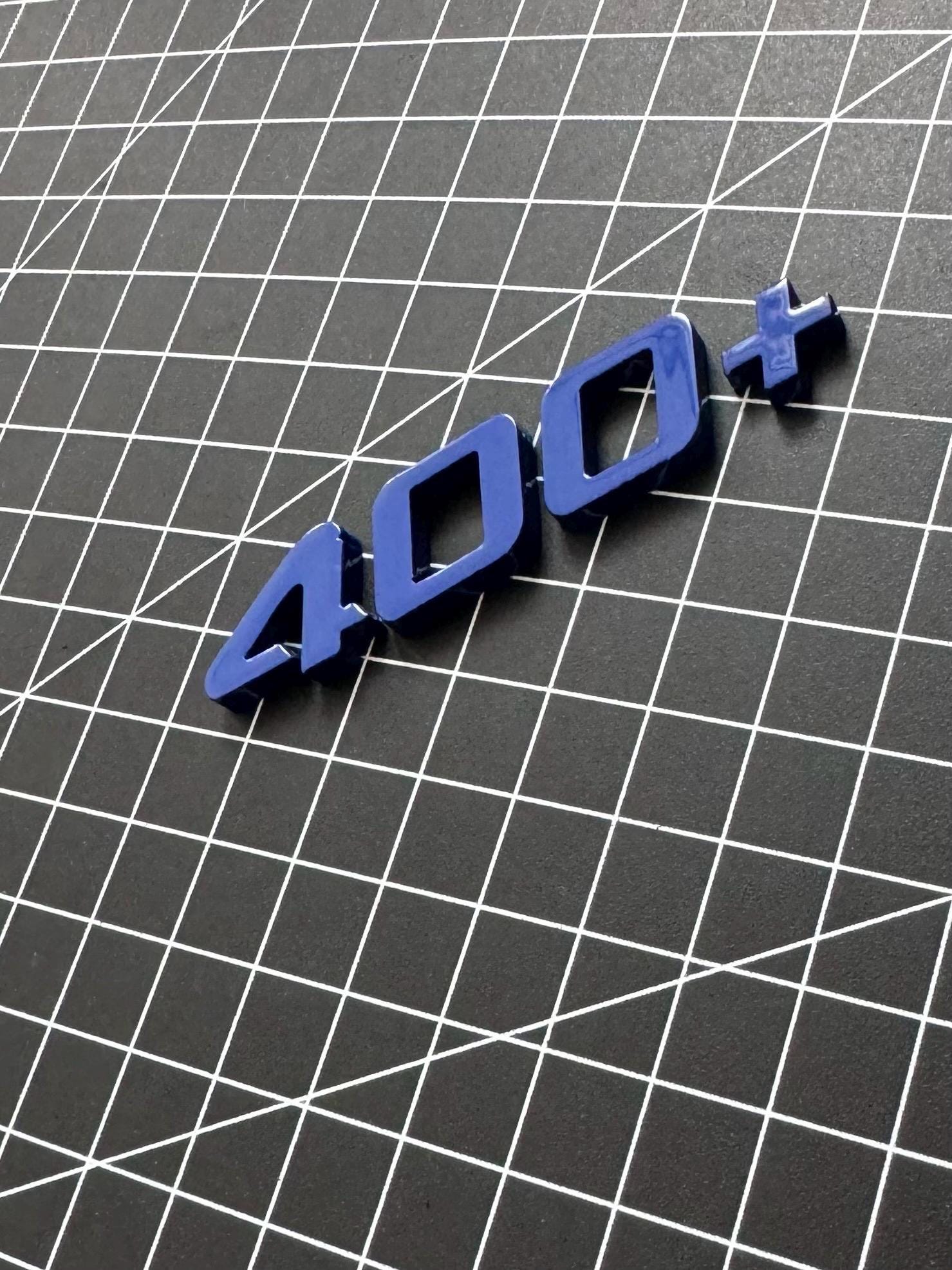 E400 Lettering 400+ Lettering, Logo, Emblem Painted in Ultramarine Blue - Etsy