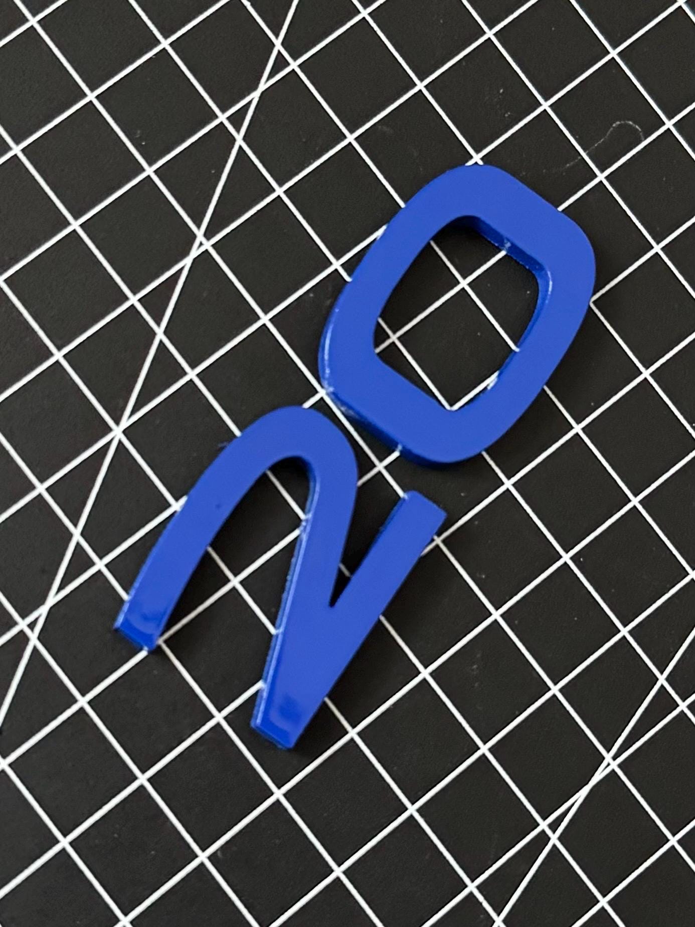 VW Golf 8 R 20 Years Emblem, Logo Number 20 in Ultramarine Blue - Etsy