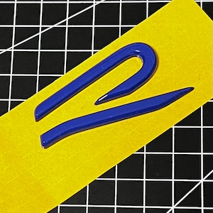 Volkswagen R original logo, emblem in VW R blue