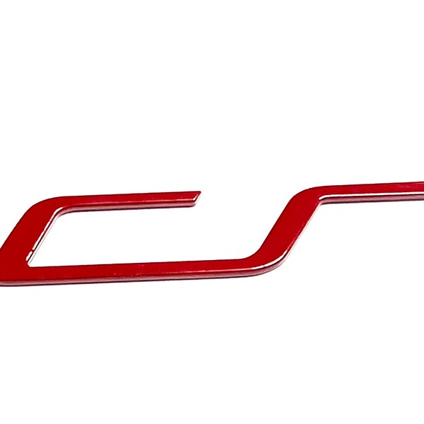 Stemma VW Golf GTI CLUBSPORT, logo, scritta autoadesiva in rosso tornado