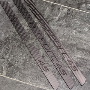 Vw Golf 8 GTI clubsport 45 door sills, door trims real carbon / black matt with Clubsport 45 logo