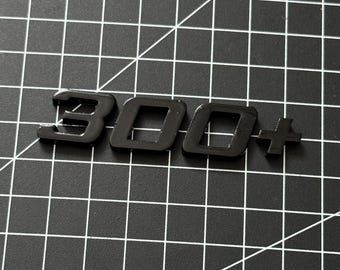 300+ lettering, logo, emblem in glossy black
