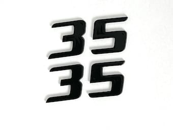 VW Golf GTI Wolfsburg Edition 35-page emblem set, glossy black
