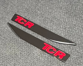 VW Golf GTI TCR side emblem left / right for Golf 7 and facelift, unique piece.