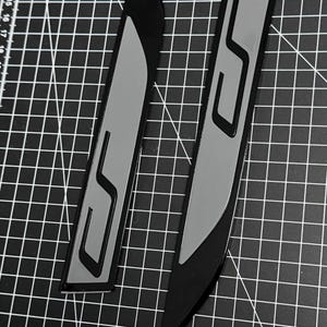 Vw Golf 8 Gti Clubsport side emblem set in Black / Pure Grey