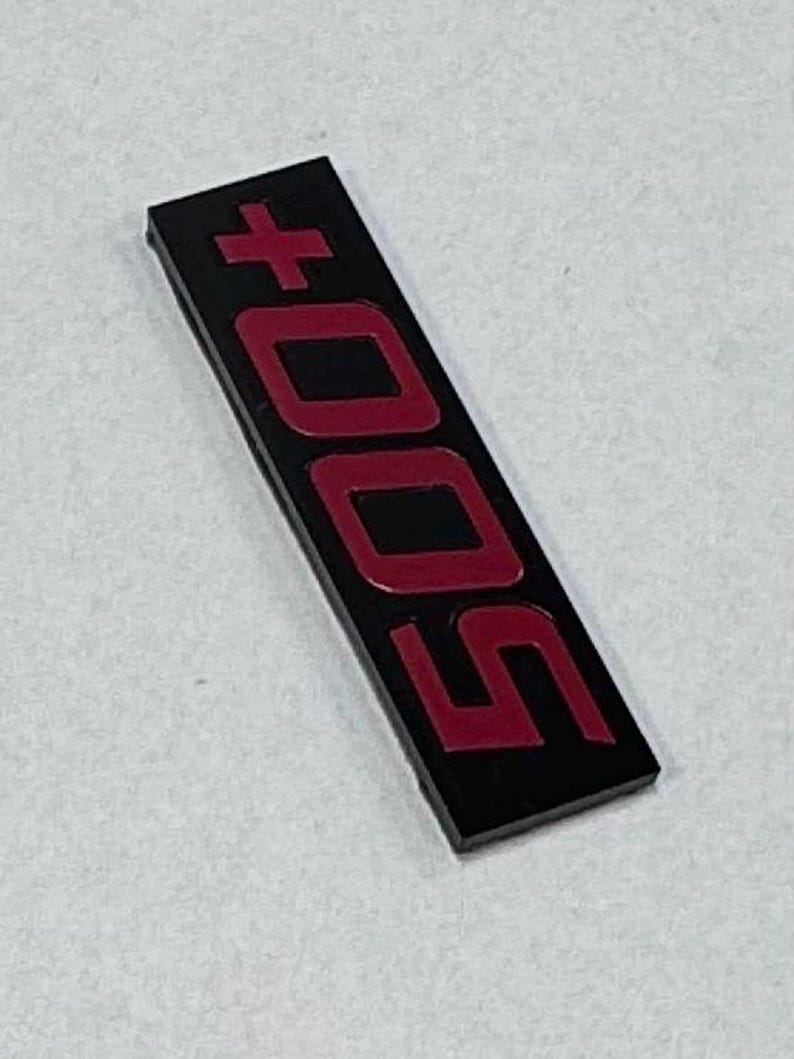500 Lettering 500+ Lettering, Logo, Emblem Two-tone Tornado Red / Piano Black - Etsy
