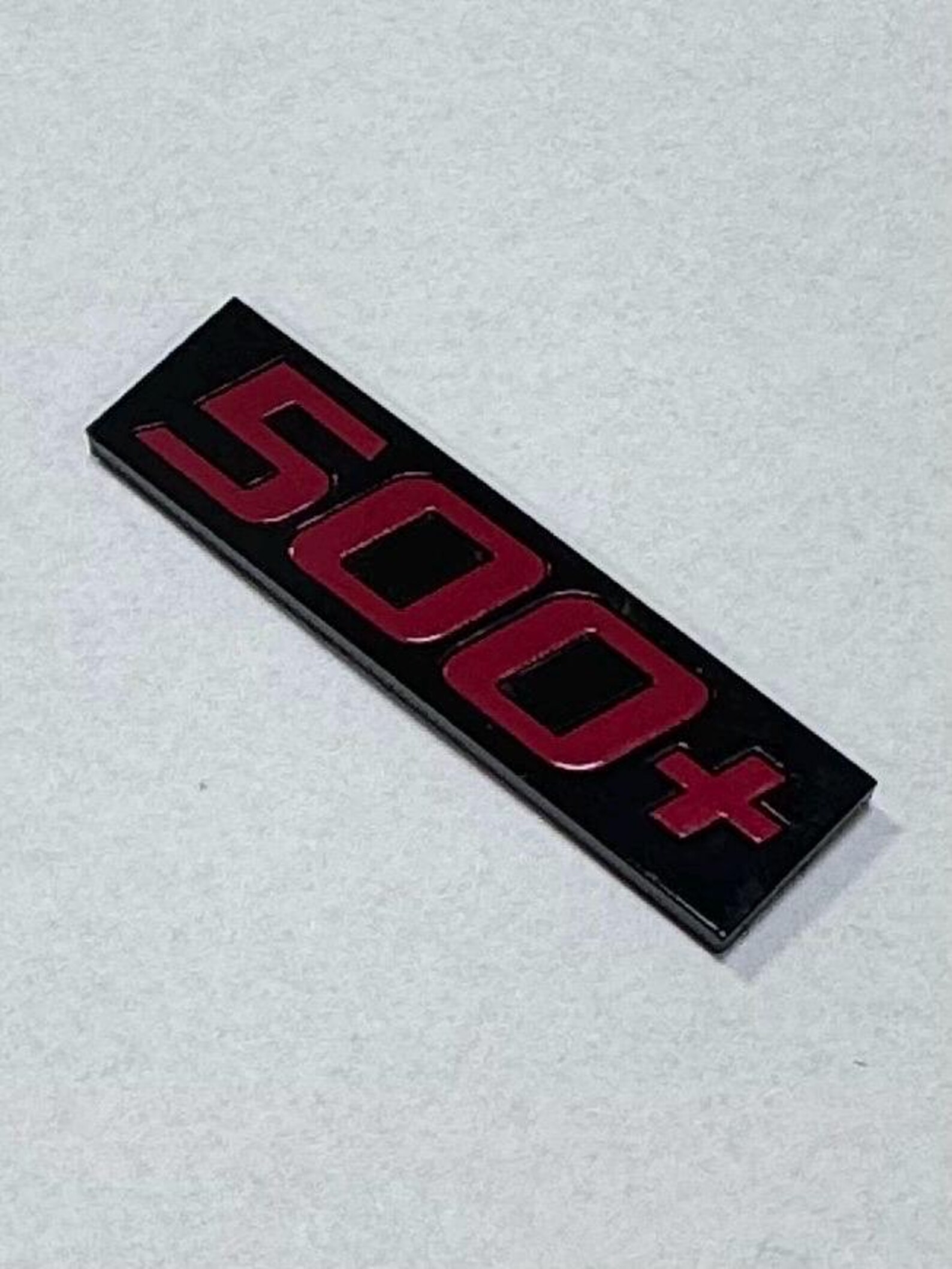 500 Lettering 500+ Lettering, Logo, Emblem Two-tone Tornado Red / Piano Black - Etsy